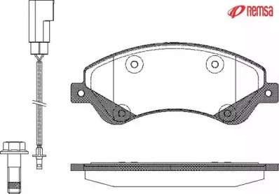 Комплект тормозных колодок METZGER 1251.02